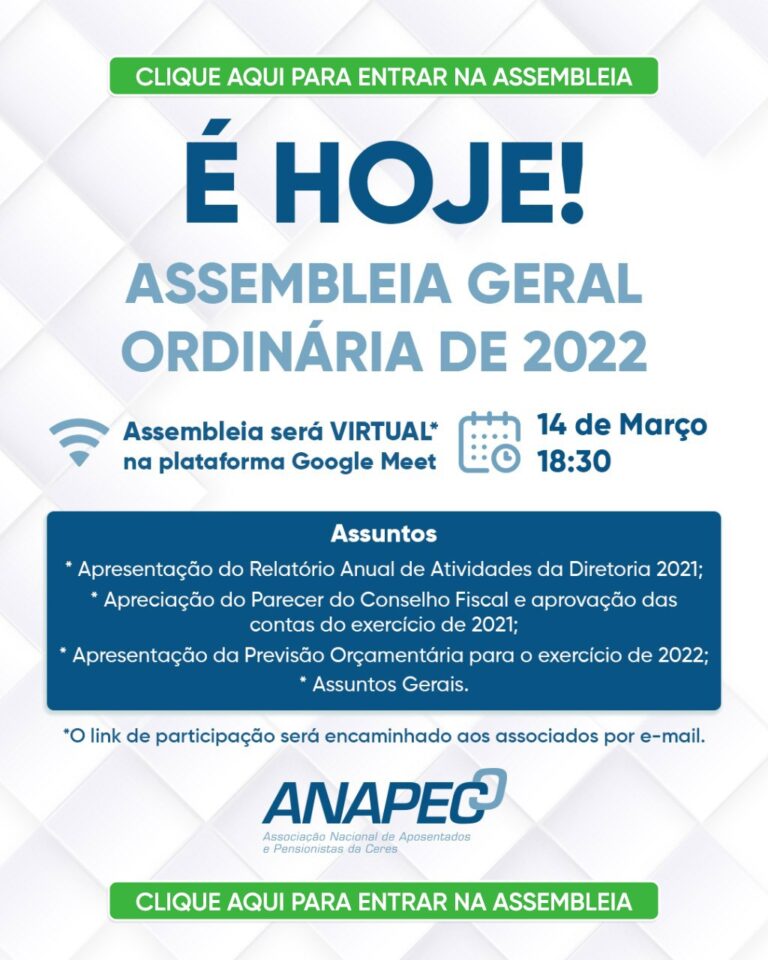 Assembleia Geral Ordin Ria De Anapec